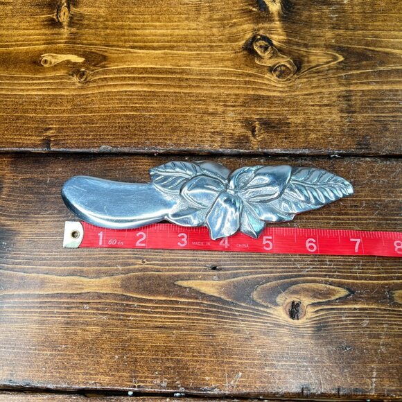 Vintage Arthur Court 7” Pewter Floral Butter Knife 2013 - Picture 6 of 7
